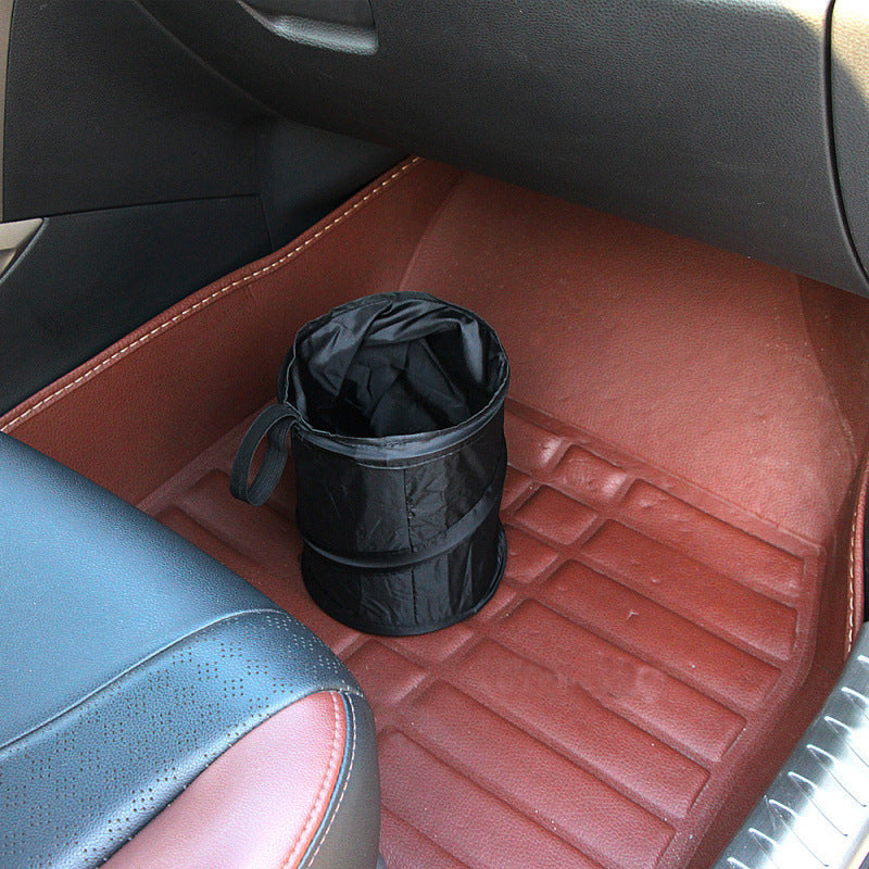 Foldable Multifunctional Car Trash Can Car Storage Bucket Seat Back Storage Bag Car Interior Supplies