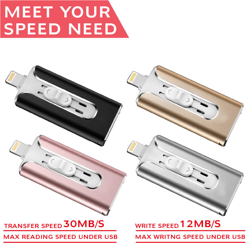 Compatible With , Suitable For Android Computer Three-in-one Metal USB Drive