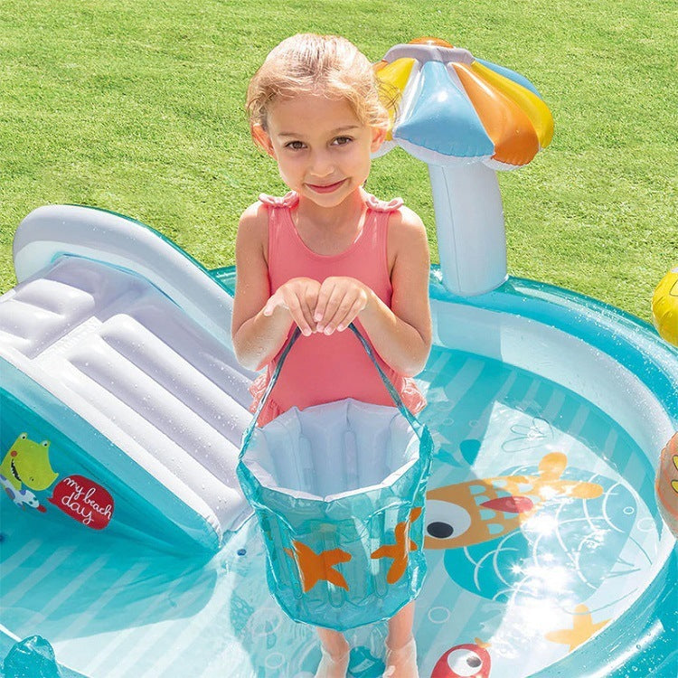 Tobogán Chorro de agua Parque Piscina Piscina de juegos para niños