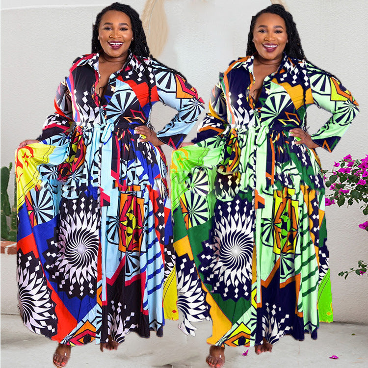 Grande taille 5XL Robe longue robes africaines pour femmes Robe imprimer Maxi Robe vêtements africains à manches longues grande balançoire Robe de soirée plage