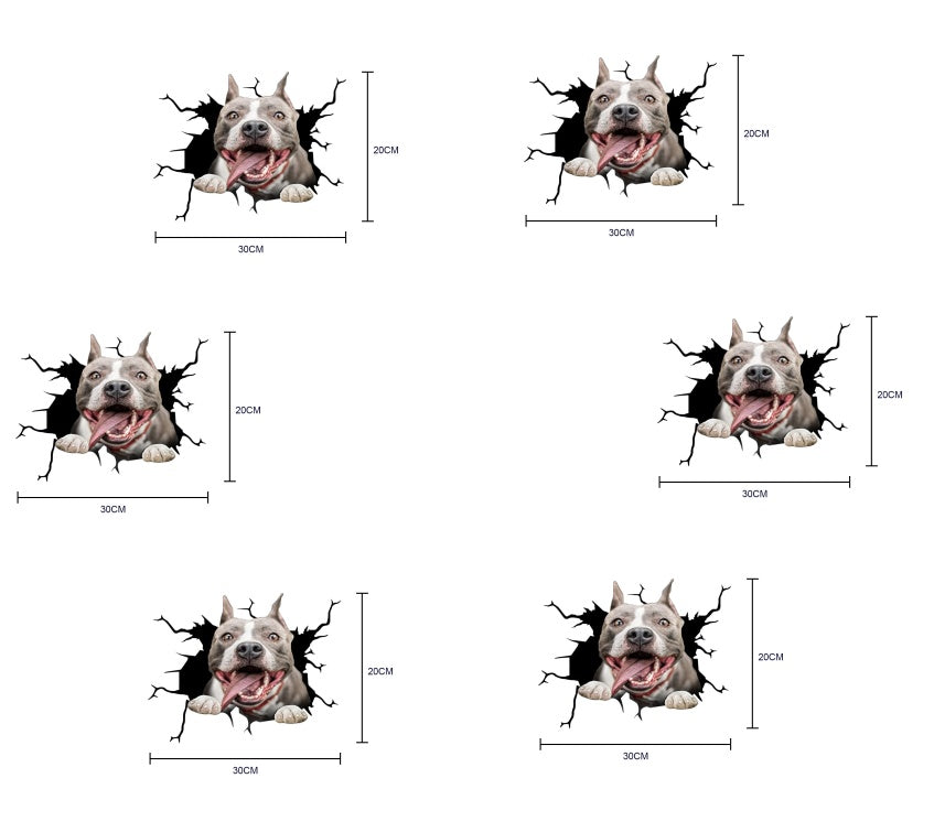 Pegatinas de decoración de mascotas de simulación creativa