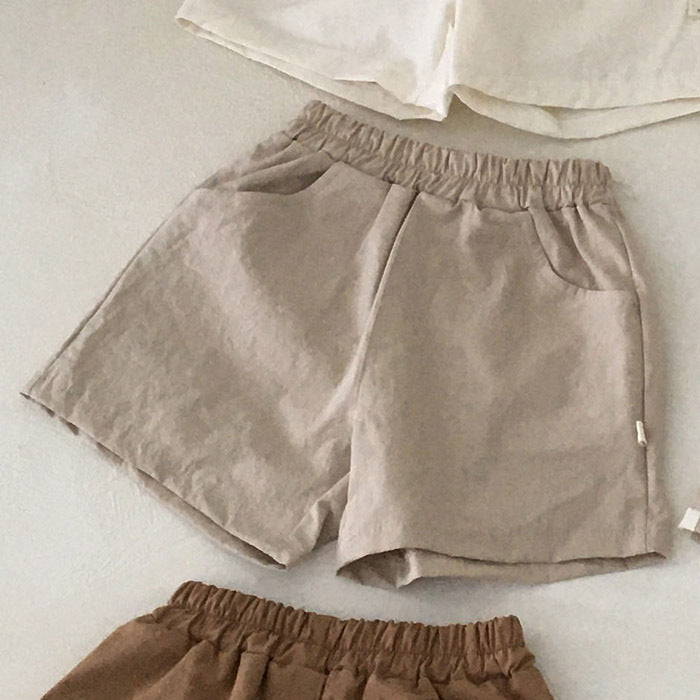 Vêtements d'été pour bébé, short décontracté en coton et lin pour bébé, fin et confortable