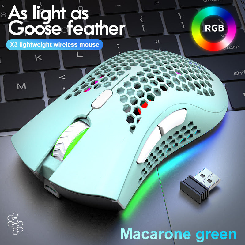 Souris de jeu sans fil légère Liberty Wolf X3