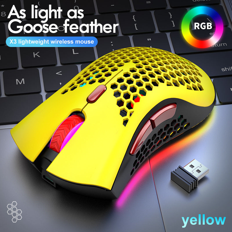 Souris de jeu sans fil légère Liberty Wolf X3