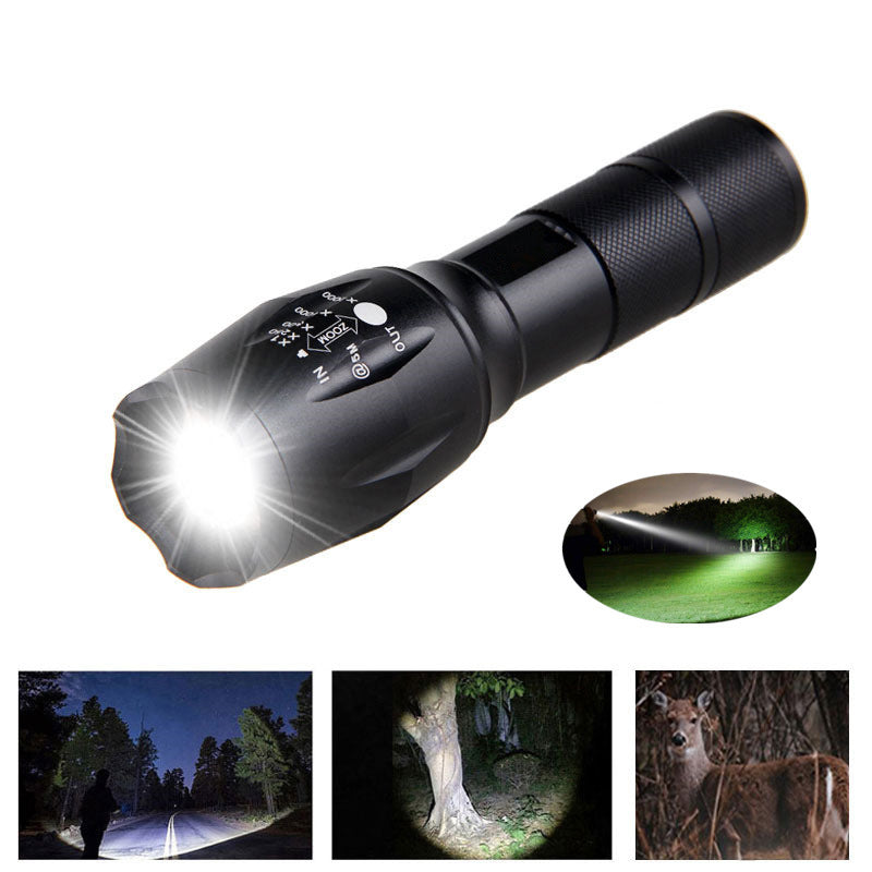 Mini lampe de poche Portable LED ZOOM torche chasse lampe de poche Zoomable lampe torche