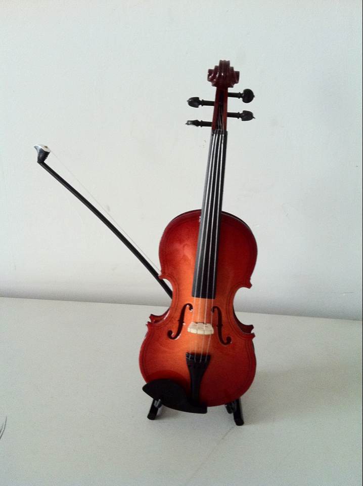 Modèle de violon Mini violon Miniature, ornements artisanaux, accessoires de photographie en Studio