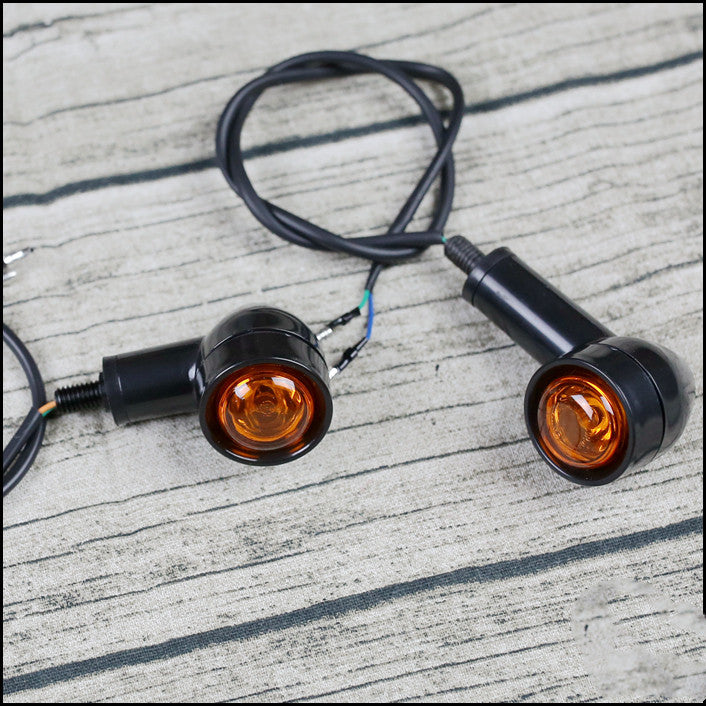 Retro motocicleta modificada LED mini luz de señal de giro luz de giro