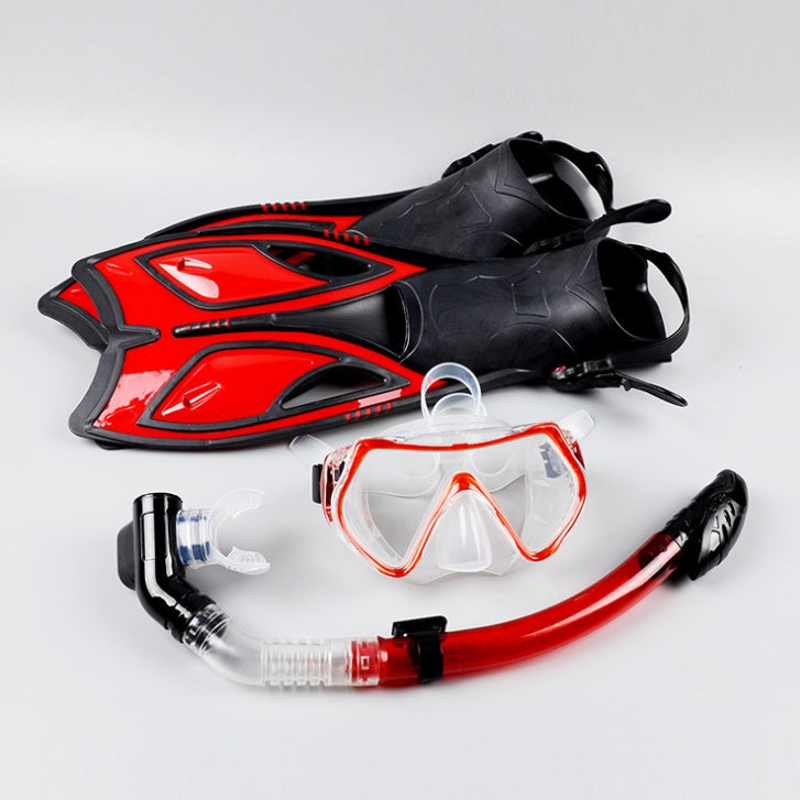 Équipement de plongée en apnée, trois trésors, tuba entièrement sec, lunettes de myopie en silicone