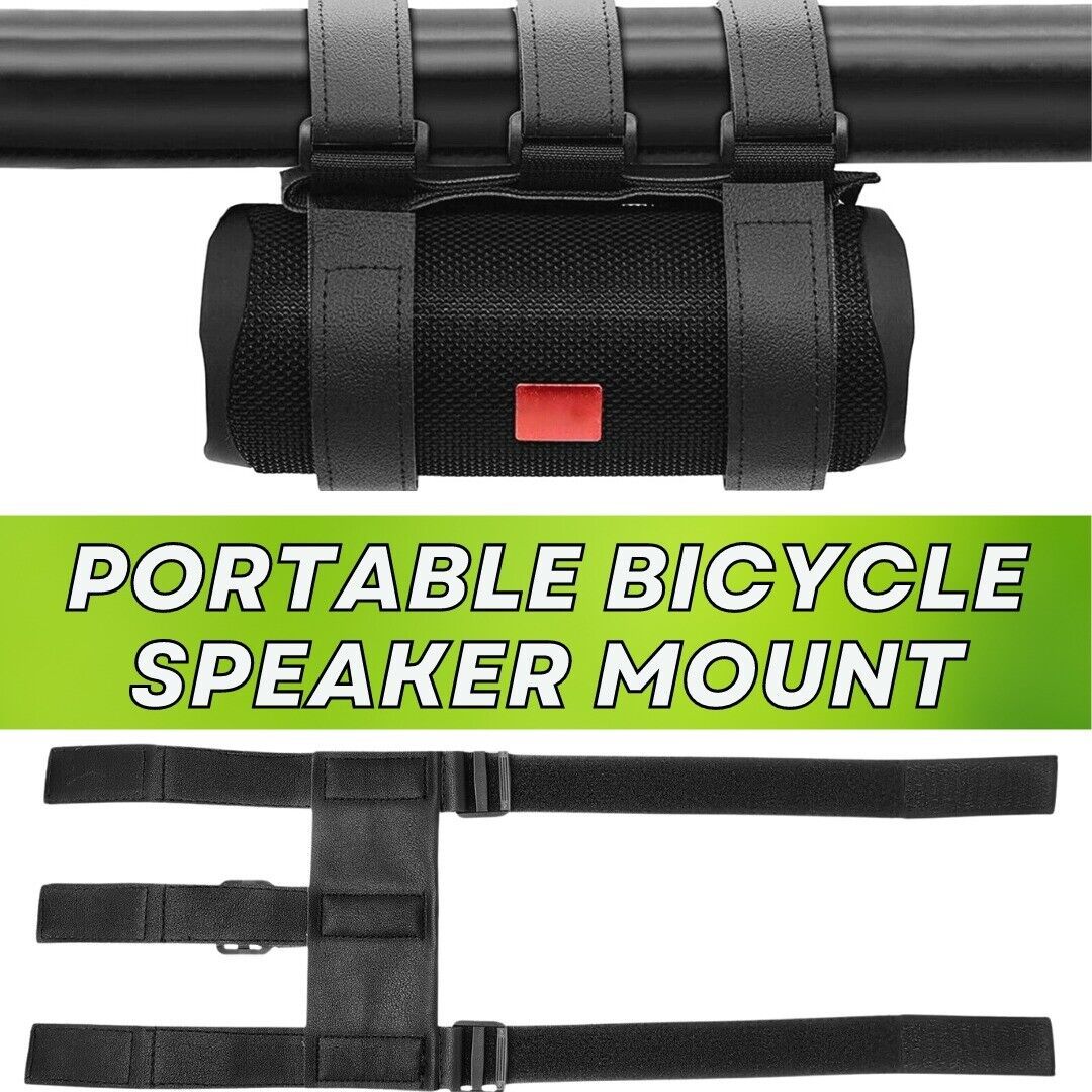 Accesorios de correa ajustable para bicicleta con soporte de Altavoz Bluetooth para carrito de golf y bicicleta