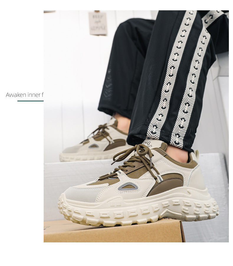 Zapatilla deportiva de ocio con aumento de altura para hombre