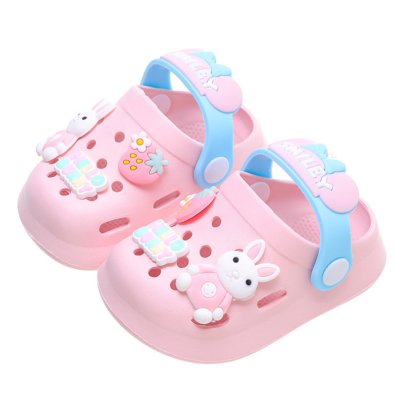 Kid's Cartoon Closed Toe Hole Shoes