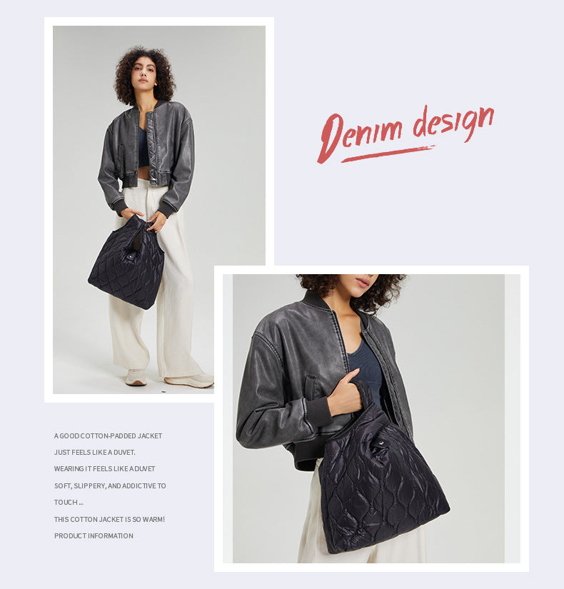 Ligne de couture en Nylon de grande capacité de sac en duvet de coton d'alimentation douce d'automne et d'hiver