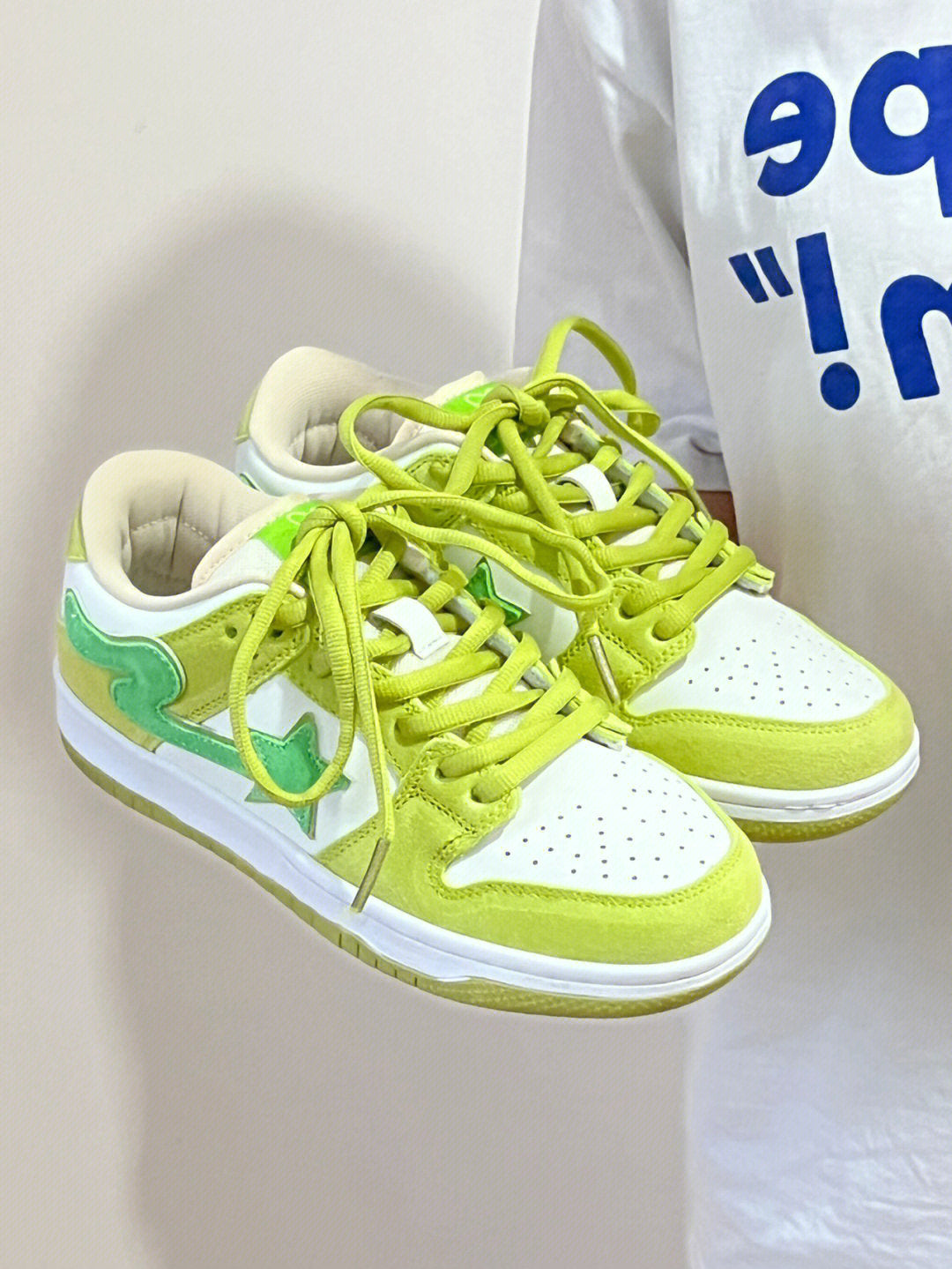 Zapatillas casuales retro verde manzana Zapatillas de deporte con plataforma para hombre