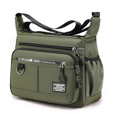 Bolso bandolera de gran capacidad con múltiples bolsillos