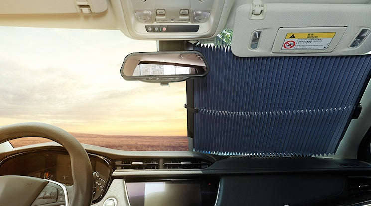 Tablero para sombra de sol ajustable telescópico automático de 4 tamaños, protección solar para coches, camiones, parabrisas delantero, tablero de sombrilla, cortina de coche