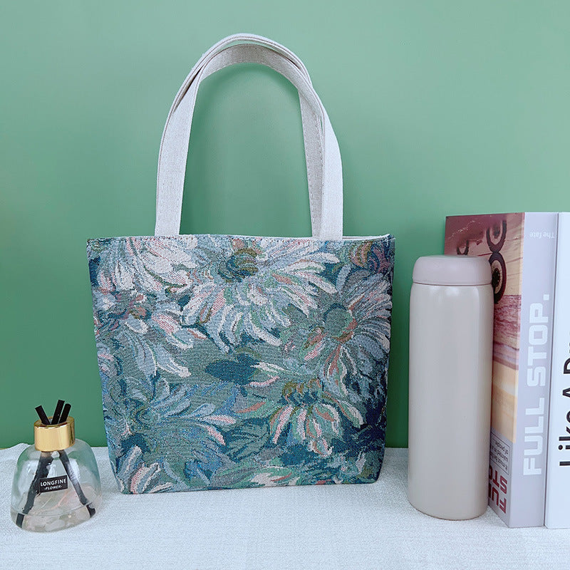 Sac en toile polyester cartable étudiant tutoriel grande capacité