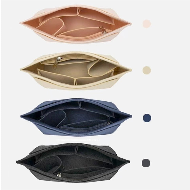 Sac en feutre de stockage de cosmétiques multifonctionnel