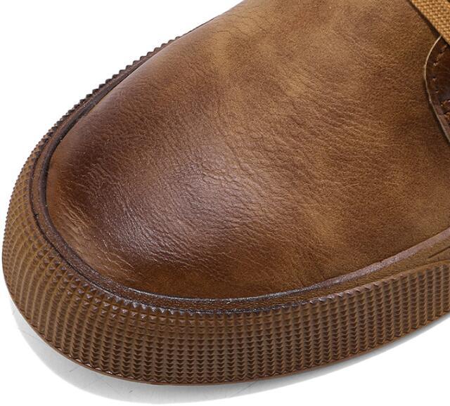 Chaussures montantes pour hommes, chaussures décontractées à semelle épaisse