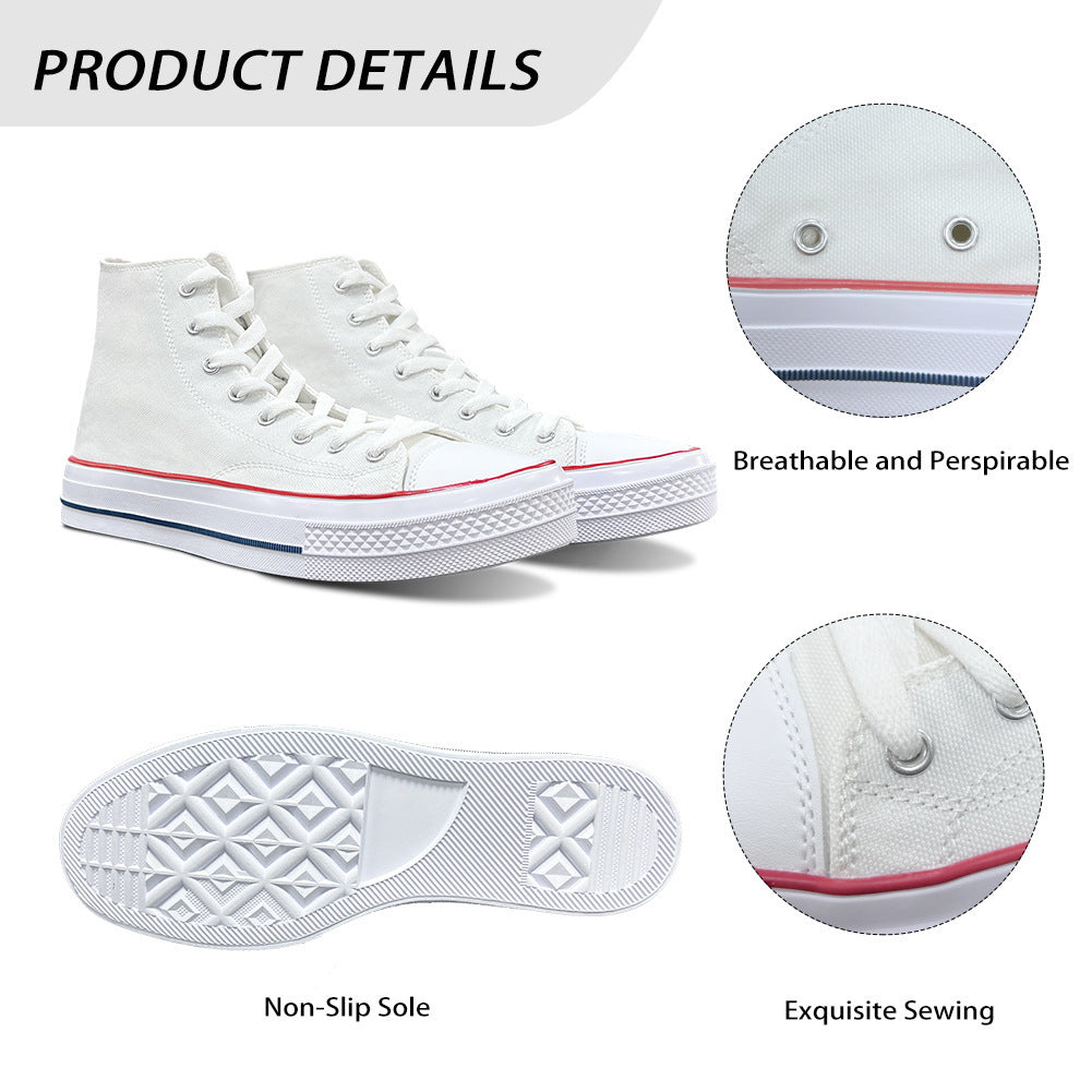 Chaussures montantes en toile avec vache tournesol