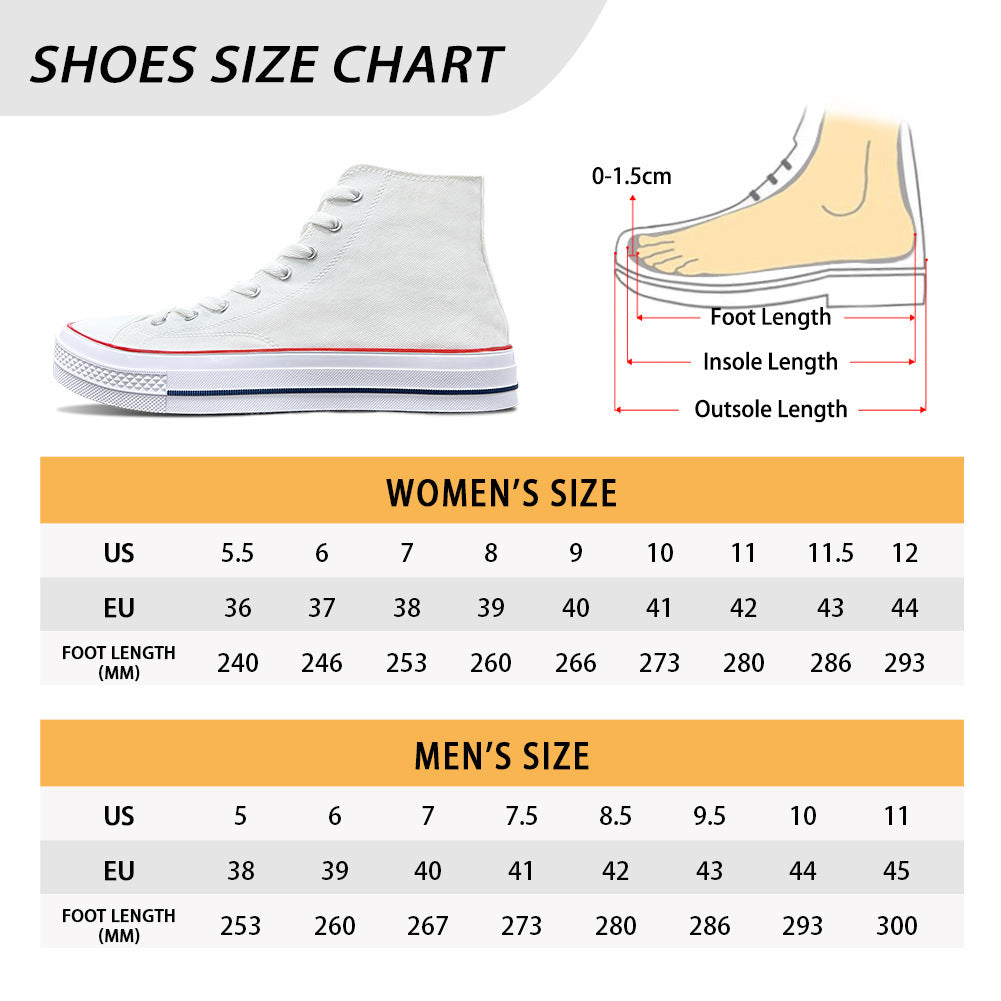 Chaussures montantes en toile avec vache tournesol