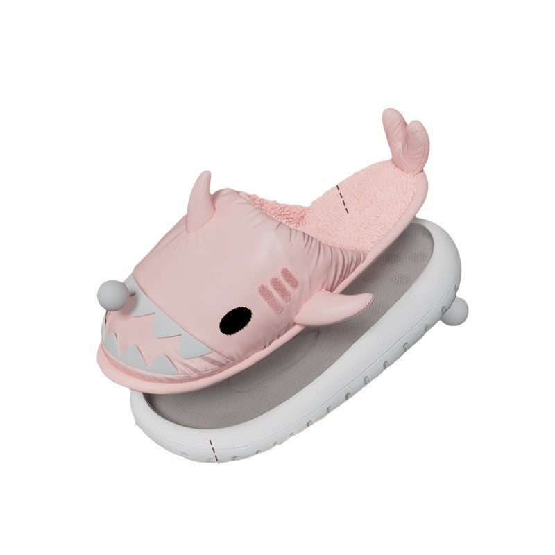 Pantoufles en coton requin, intérieur de la maison amovible