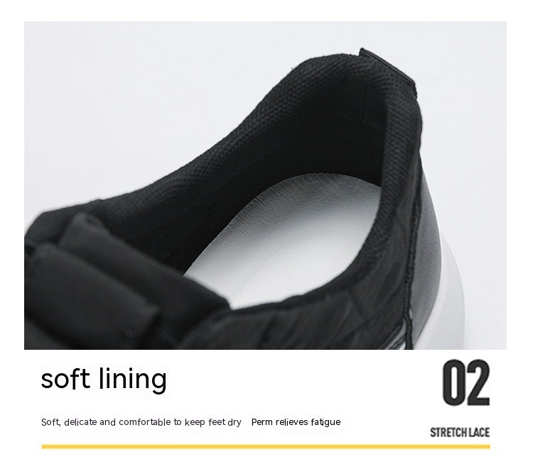 Chaussures en toile respirantes à semelle épaisse à enfiler