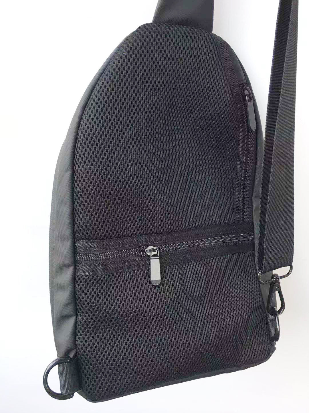 Bolsa de pecho LED con pantalla electrónica cruzada