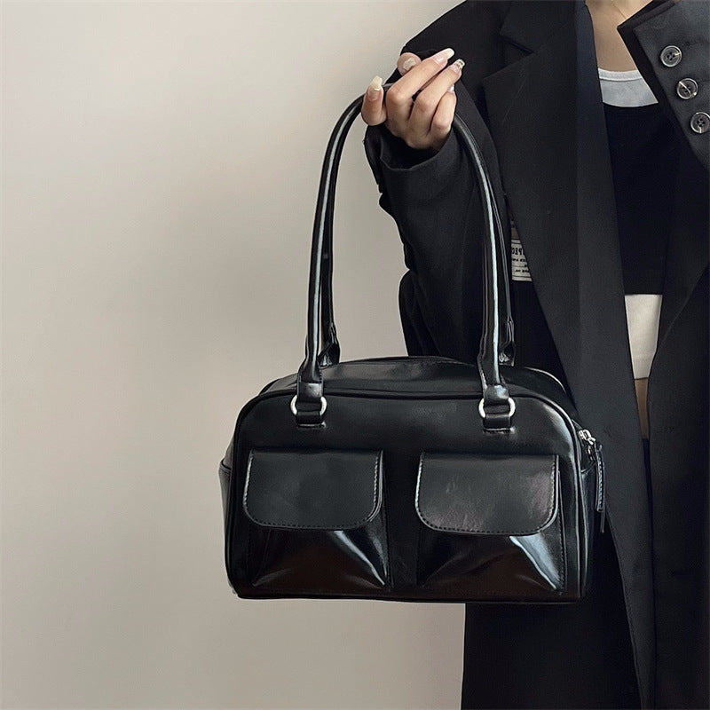 Bolso de hombro retro de gran capacidad para viajeros, bolso de hombro que combina con todo a la moda