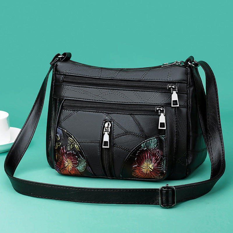 Soft Textured Women's Large Capacity Versatile Crossbody Bag