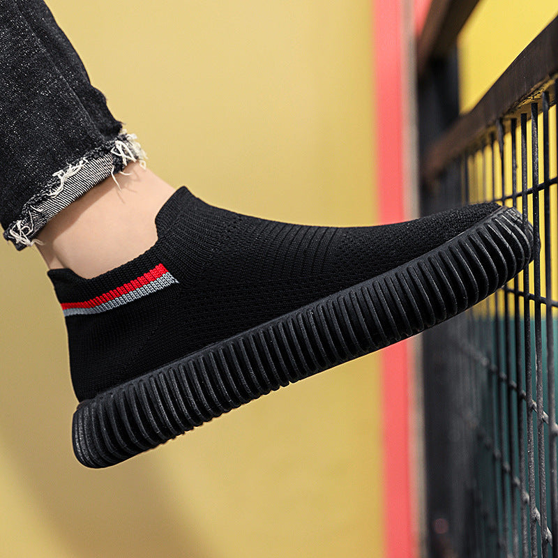 Zapatos de hombre New Flying Woven transpirables