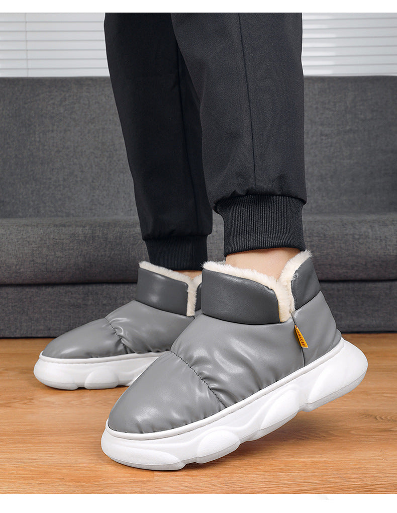 Zapatos de pan de invierno para hombre Botas de nieve gruesas con forro polar