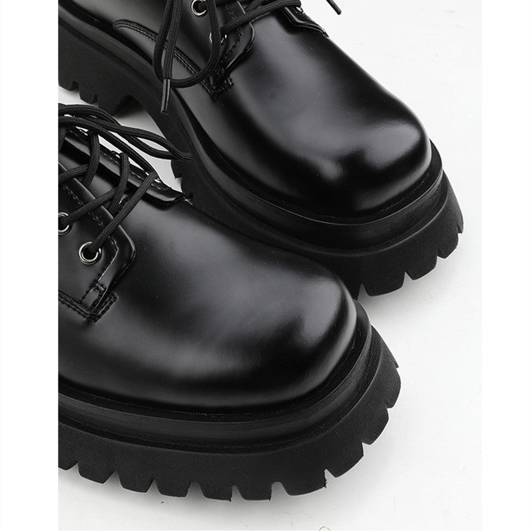 Zapatos de cuero bajos casuales a juego de moda para hombres