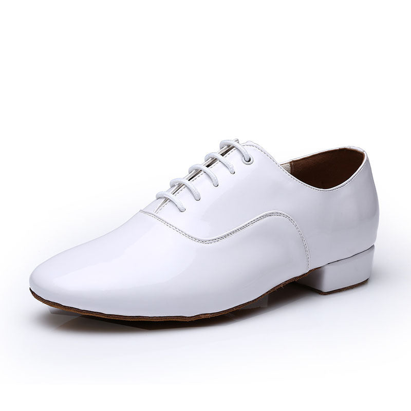 Zapatos de baile latino Zapatos de práctica de fondo suave con tacón medio para hombre