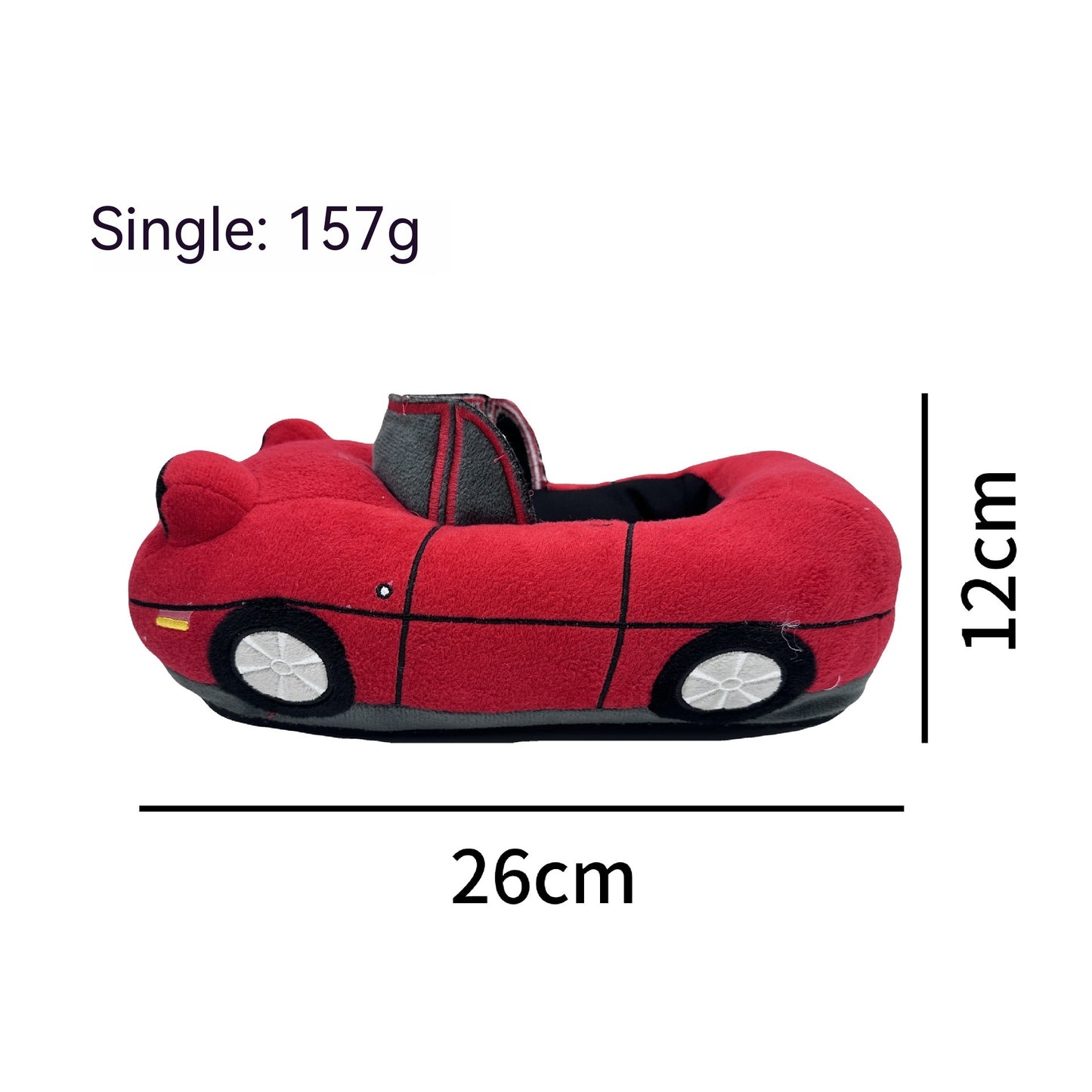 Pantoufles en peluche de voiture de sport pour la maison