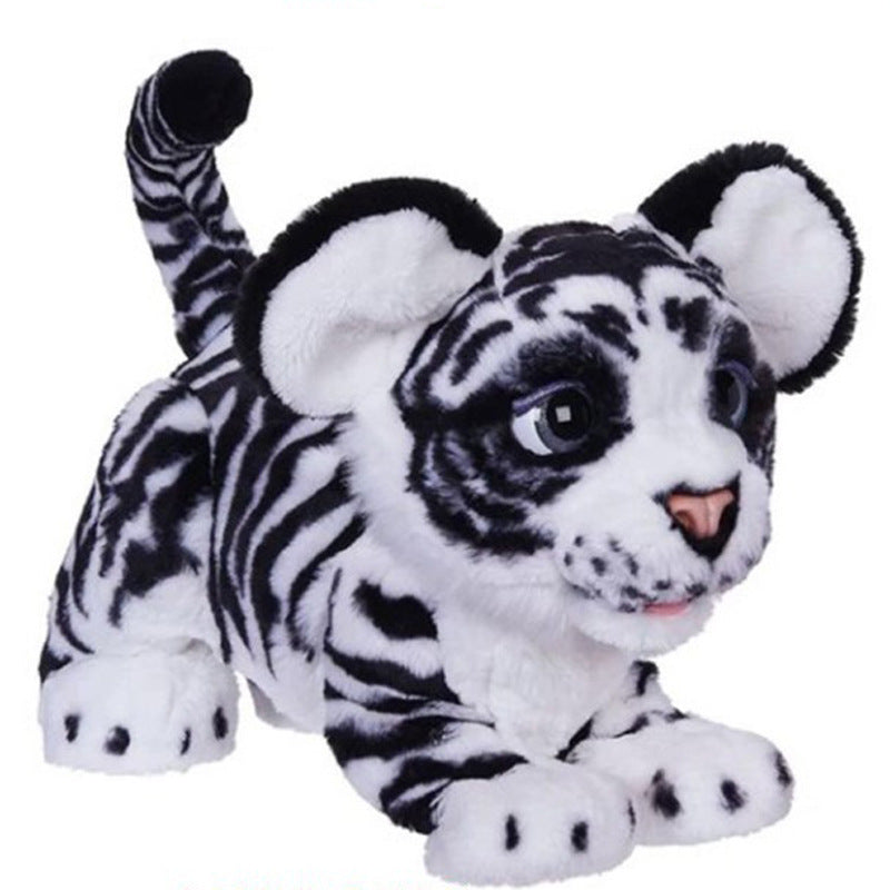 Véritable animal de compagnie ami en peluche jouet curieux en peluche animal de compagnie tigre jouet fille