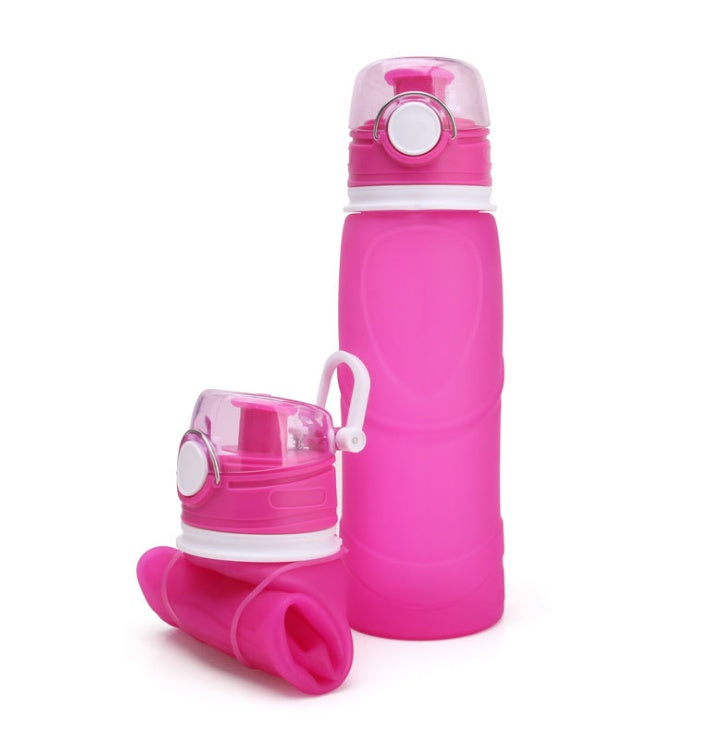 Bouteille d'eau pliante en Silicone bouteille d'eau en Silicone de qualité alimentaire voyage Portable tasse d'eau pliante voyage bouteille d'eau pliante