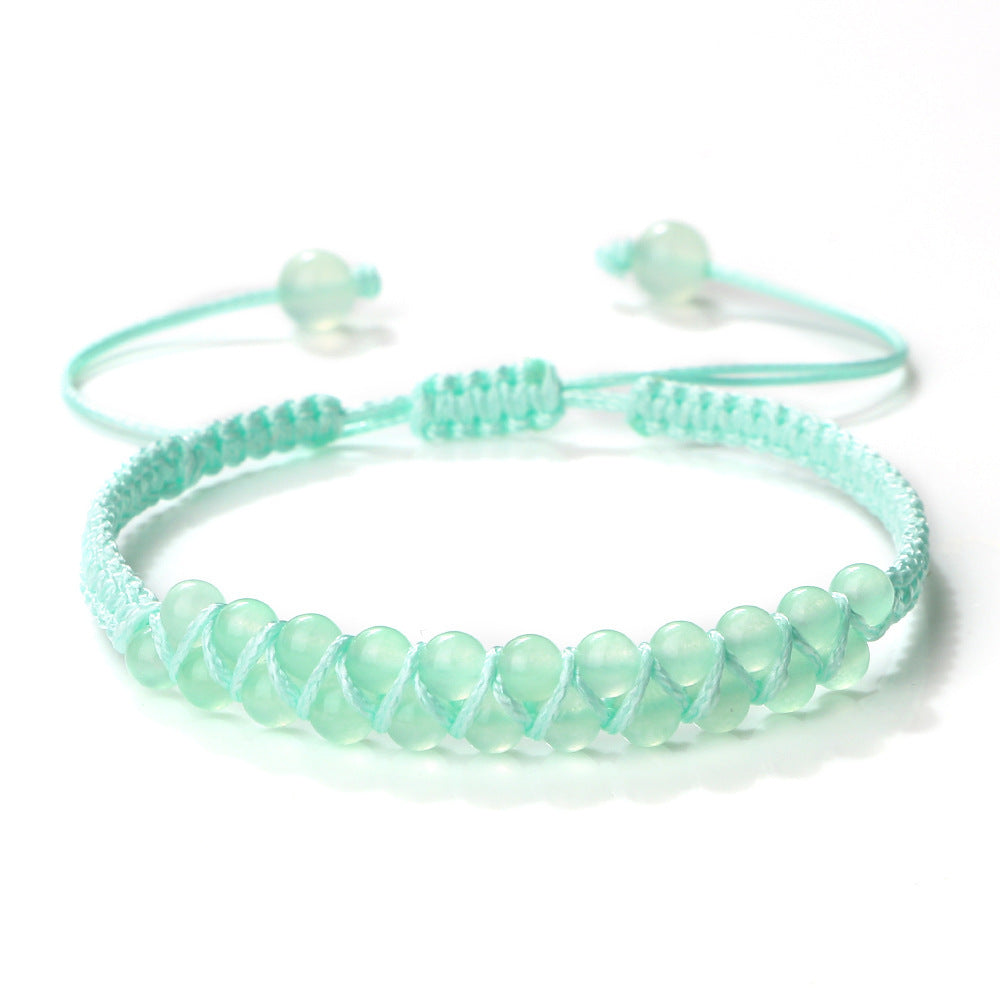 Bohemian Style Fashion Accessories Friendship Rope Bracelet Double Row Beads