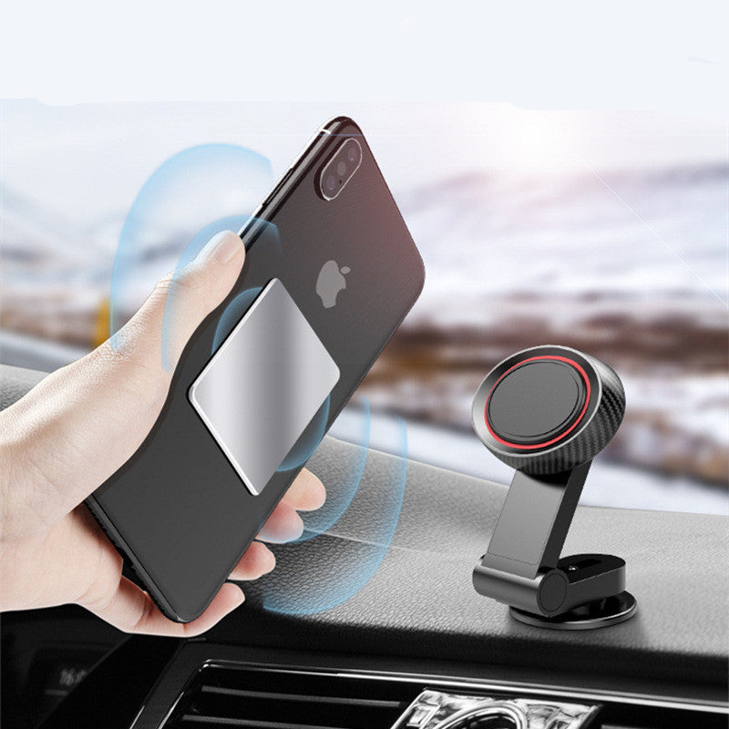 Soporte magnético plegable para teléfono móvil de navegación de coche, marco de soporte para salpicadero de coche, giratorio de 360 grados, accesorios para automóvil