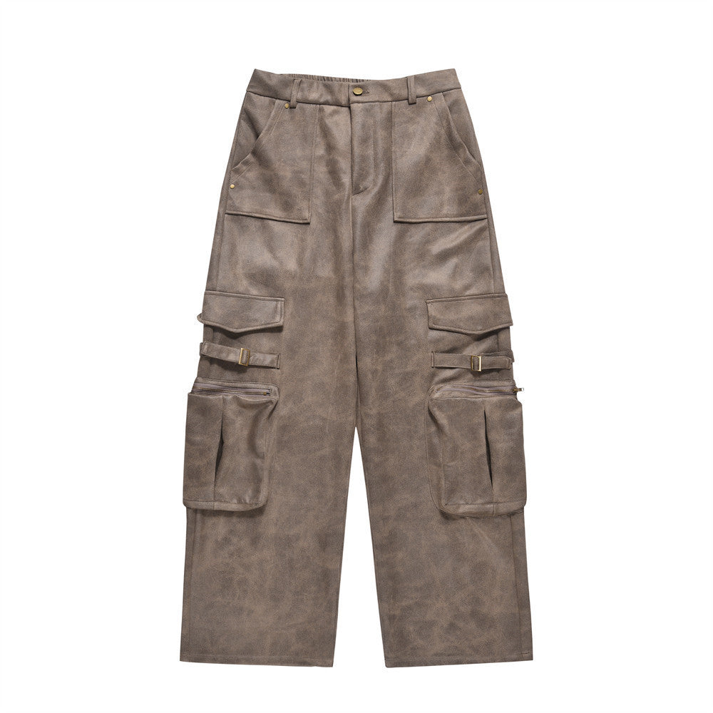 American Retro Mechanical Style Multi-pocket Cargo Pants