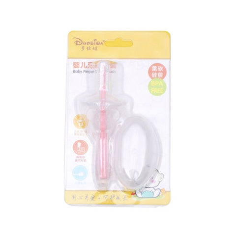 Brosse à dents en Silicone pour bébé, anneau de dentition pour enfants, outil d'entraînement, masseur transparent