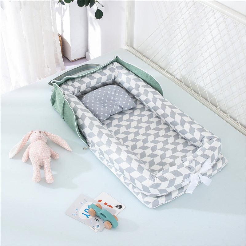 Lit de bébé portable en coton nouveau-né pliable
