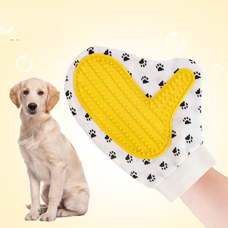 Gant de brosse en Silicone pour animaux de compagnie, démêlage, toilettage doux et efficace, gant pour chat, bain pour chien, fournitures de nettoyage pour animaux de compagnie, accessoires pour chiens