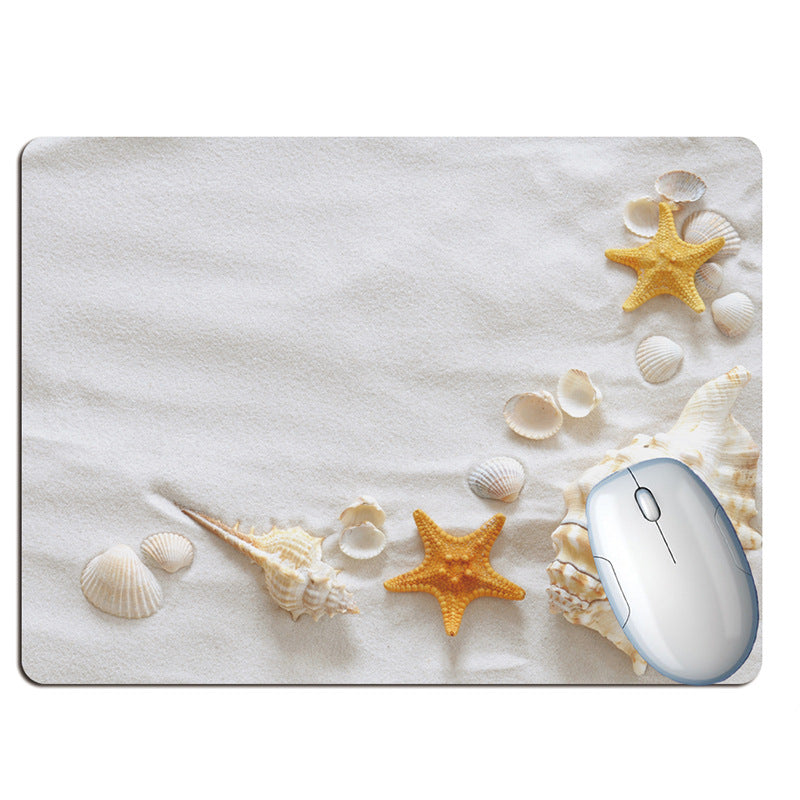 Bouteille de souhaits été plage vacances vent tapis de souris plage
