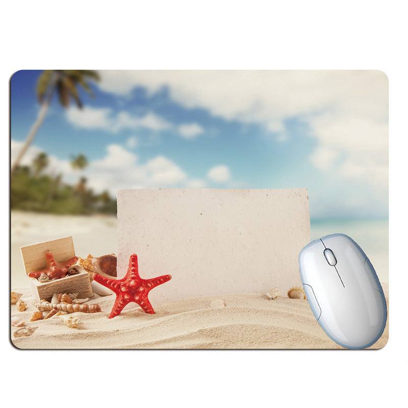 Bouteille de souhaits été plage vacances vent tapis de souris plage