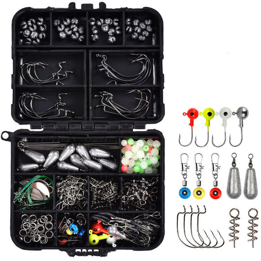 Pêche en mer 246 pièces ensemble coffret boîte de rangement ensemble complet d'accessoires de pêche appât