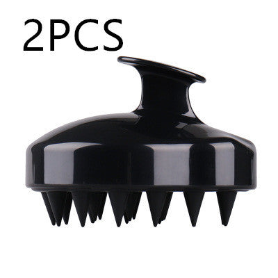 Brosse en silicone pour nettoyer le cuir chevelu et masser les méridiens sanguins