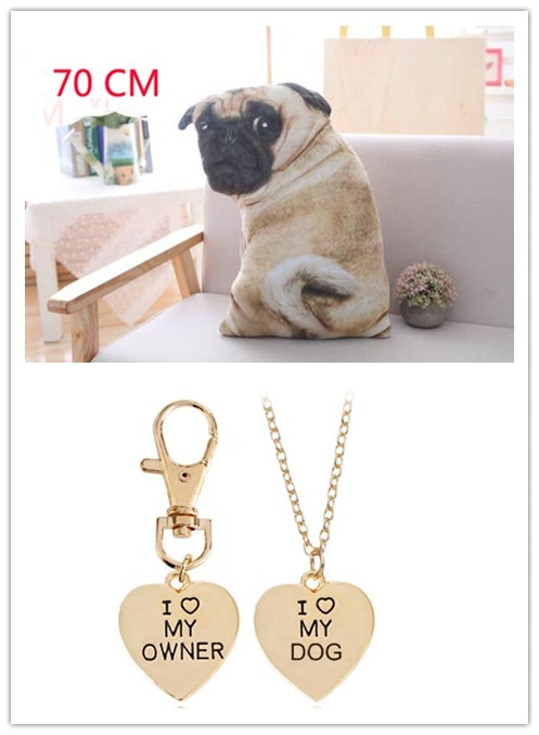 Almohada de peluche de Belldog de simulación 3D, muñeca de la vida Real, divertida almohada para siesta, almohada para sofá suave tumbado boca abajo