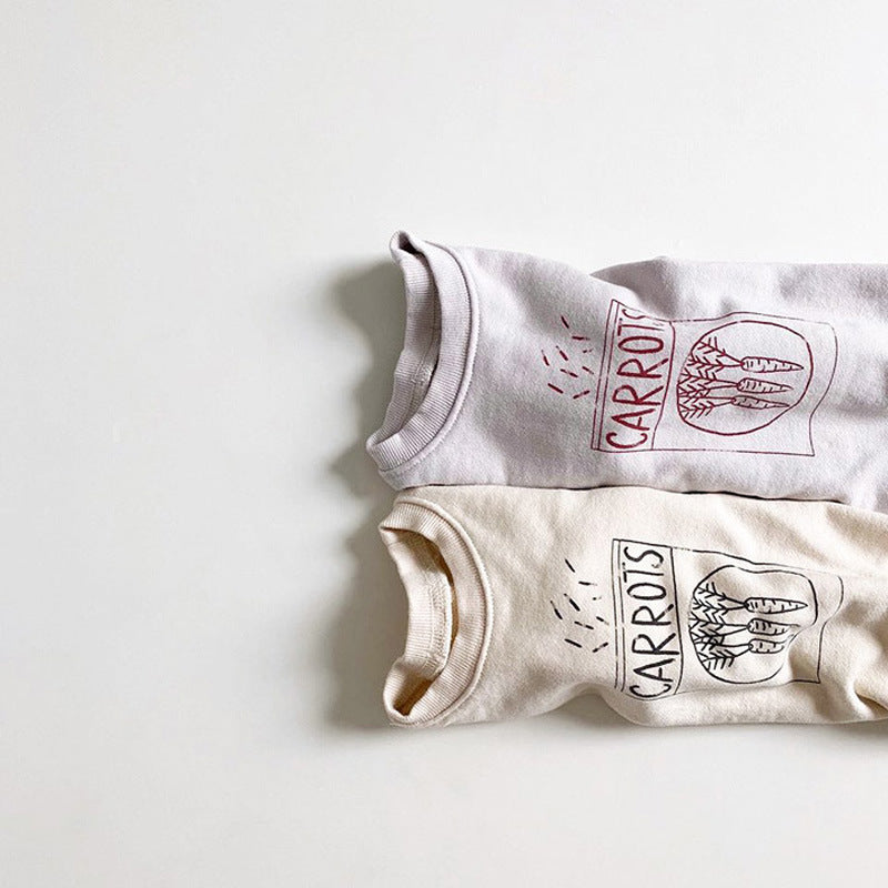 Mameluco estampado agradable para la piel, suave y cómodo para bebé