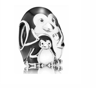 Cooperized Silver Animal Series Penguin Fashion Temperament Bracelet Bracelet String Beads Sub DIY Accessories