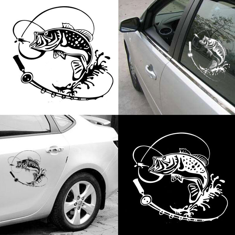 New Year Stickers Year Fish Bumper Stickers Creative Personality Car Decorative Car Sticker Bumper Stickers Window Door Decals Stickers